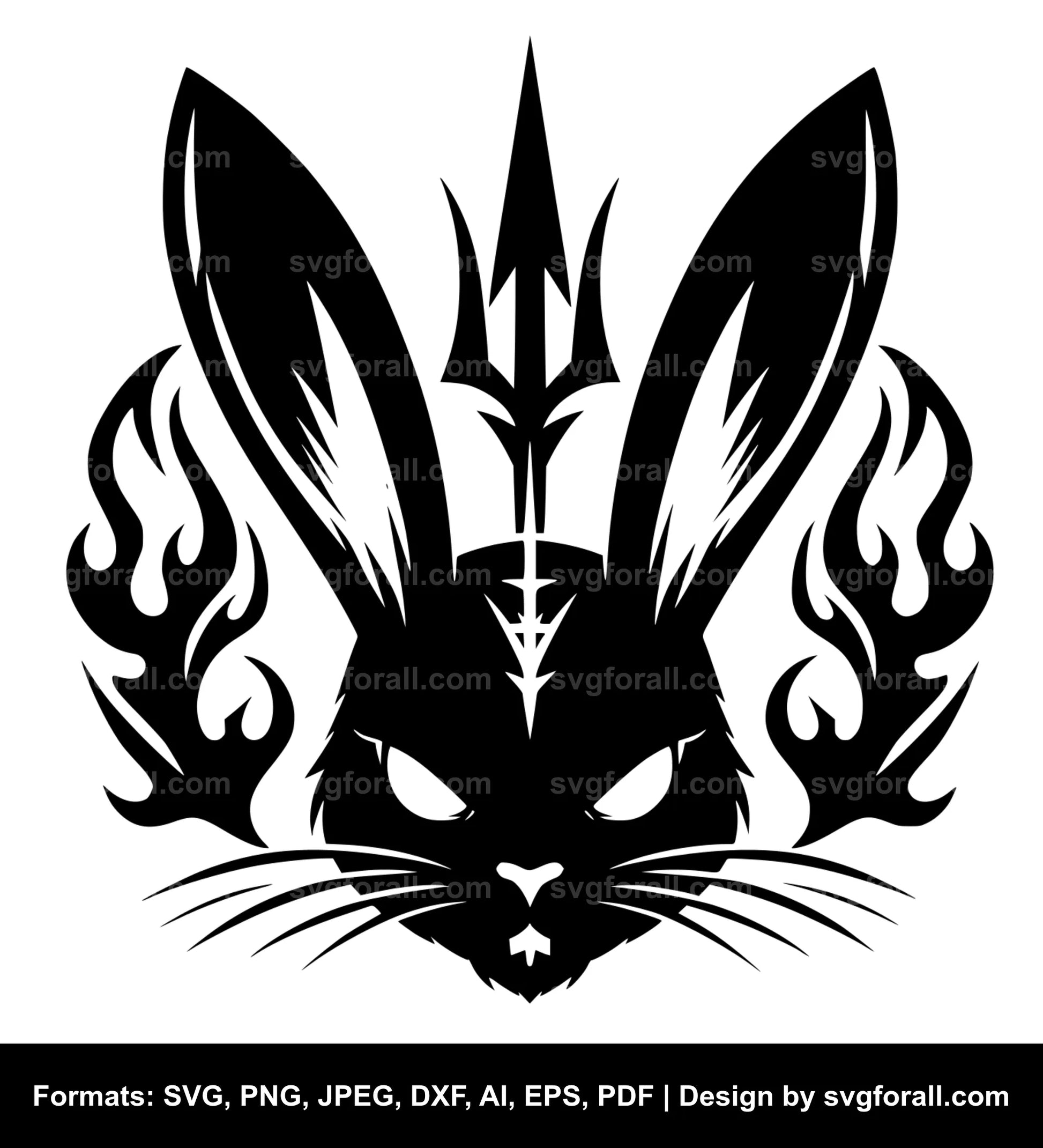 Evil Bunny SVG