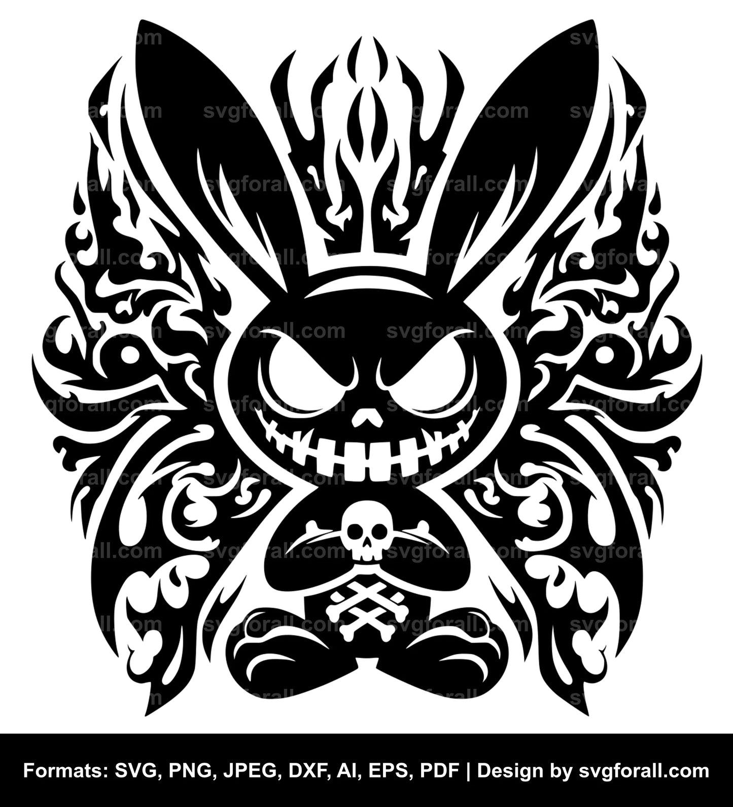 Evil Bunny SVG File