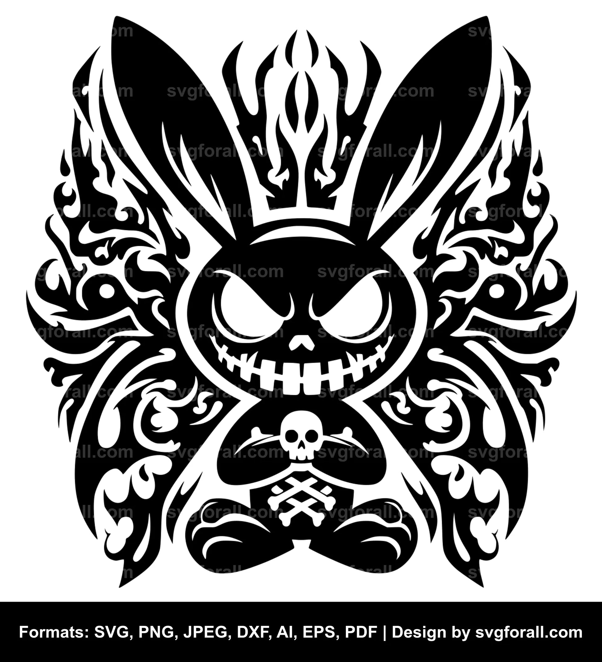 Evil Bunny SVG File