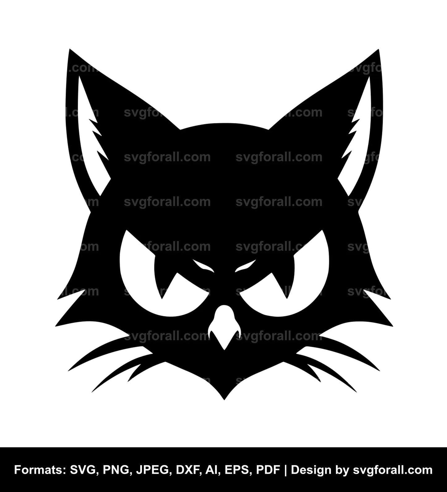 Evil Cat SVG Design