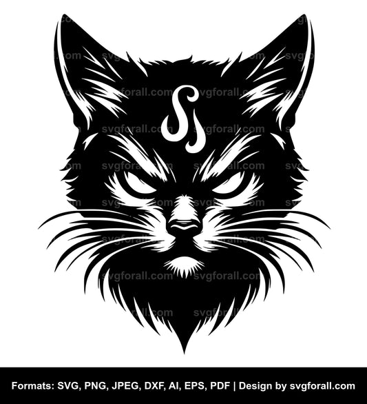 Evil Cat SVG File