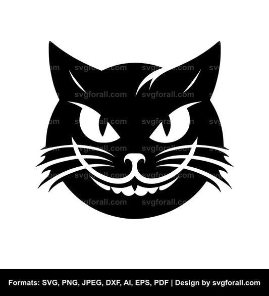 Evil Cat Vector SVG