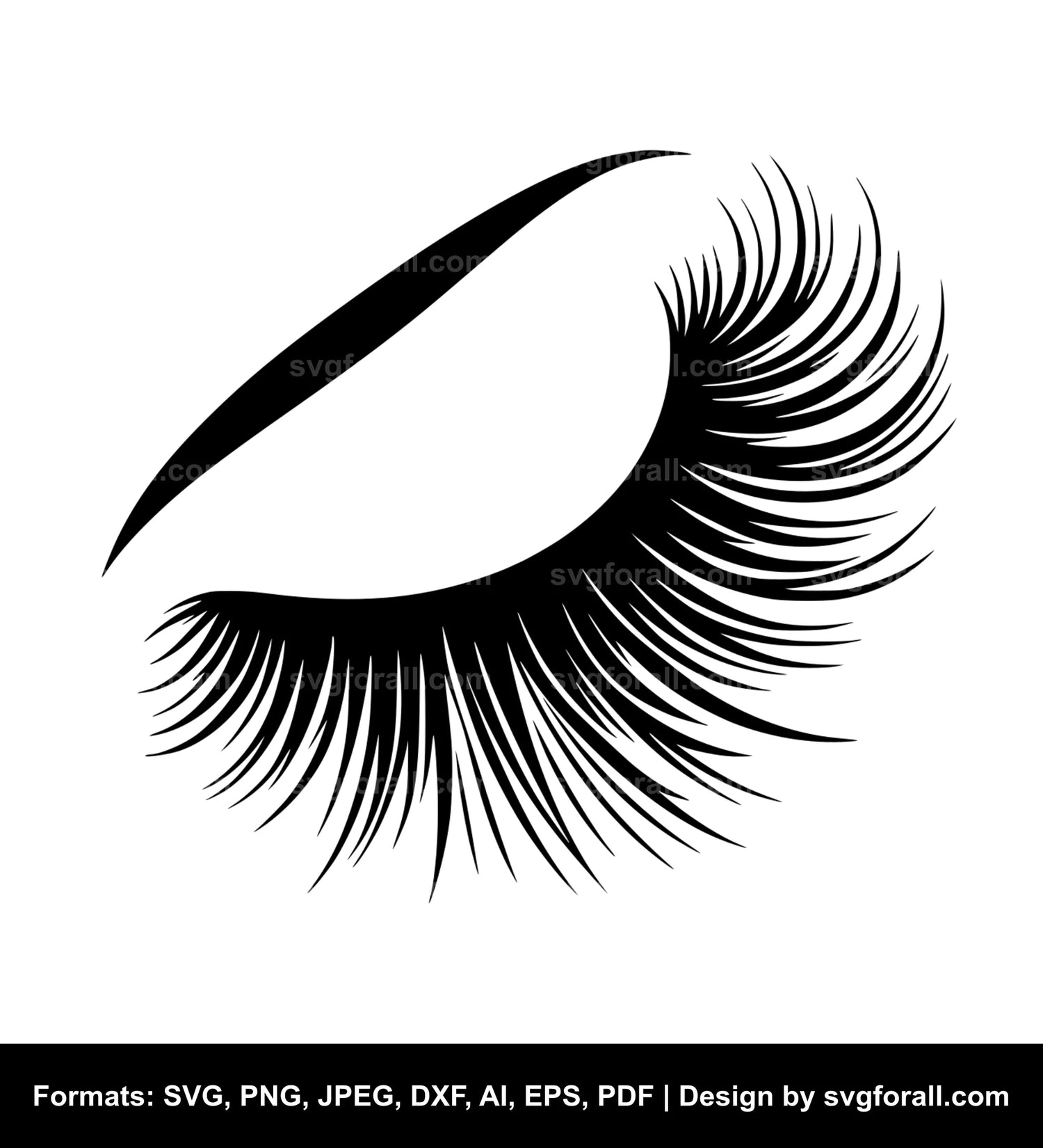 Eyelash SVG Design