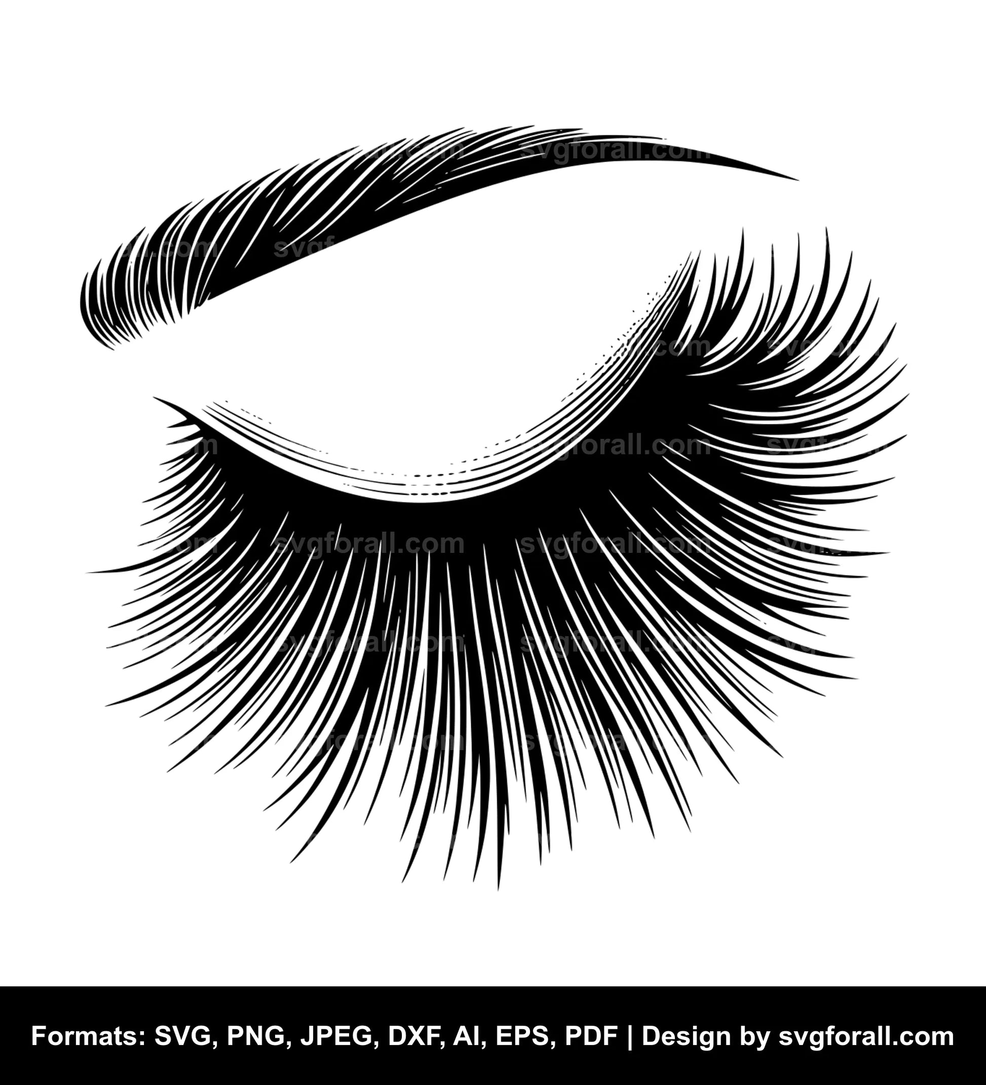 Eyelash SVG Vector