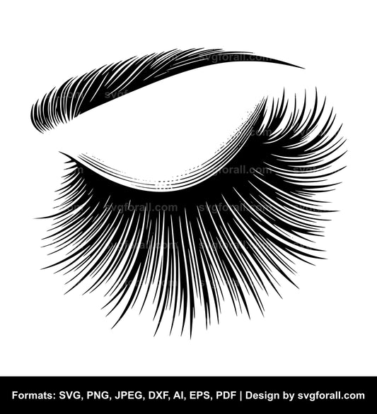 Eyelash SVG Vector