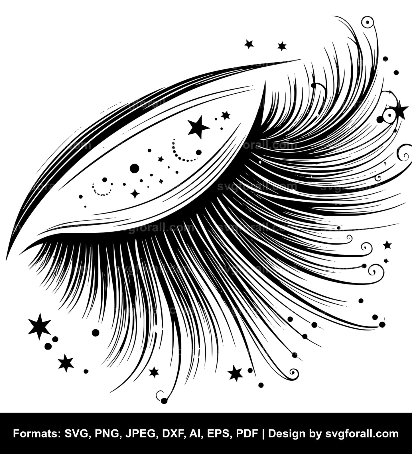 Eyelash Vector SVG