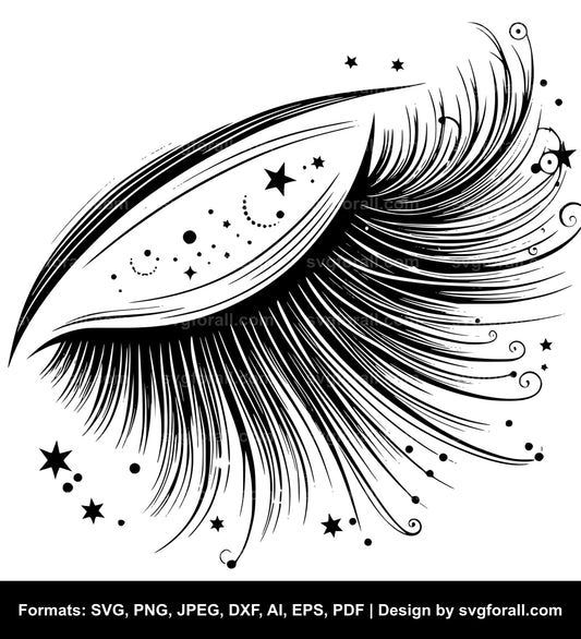 Eyelash Vector SVG