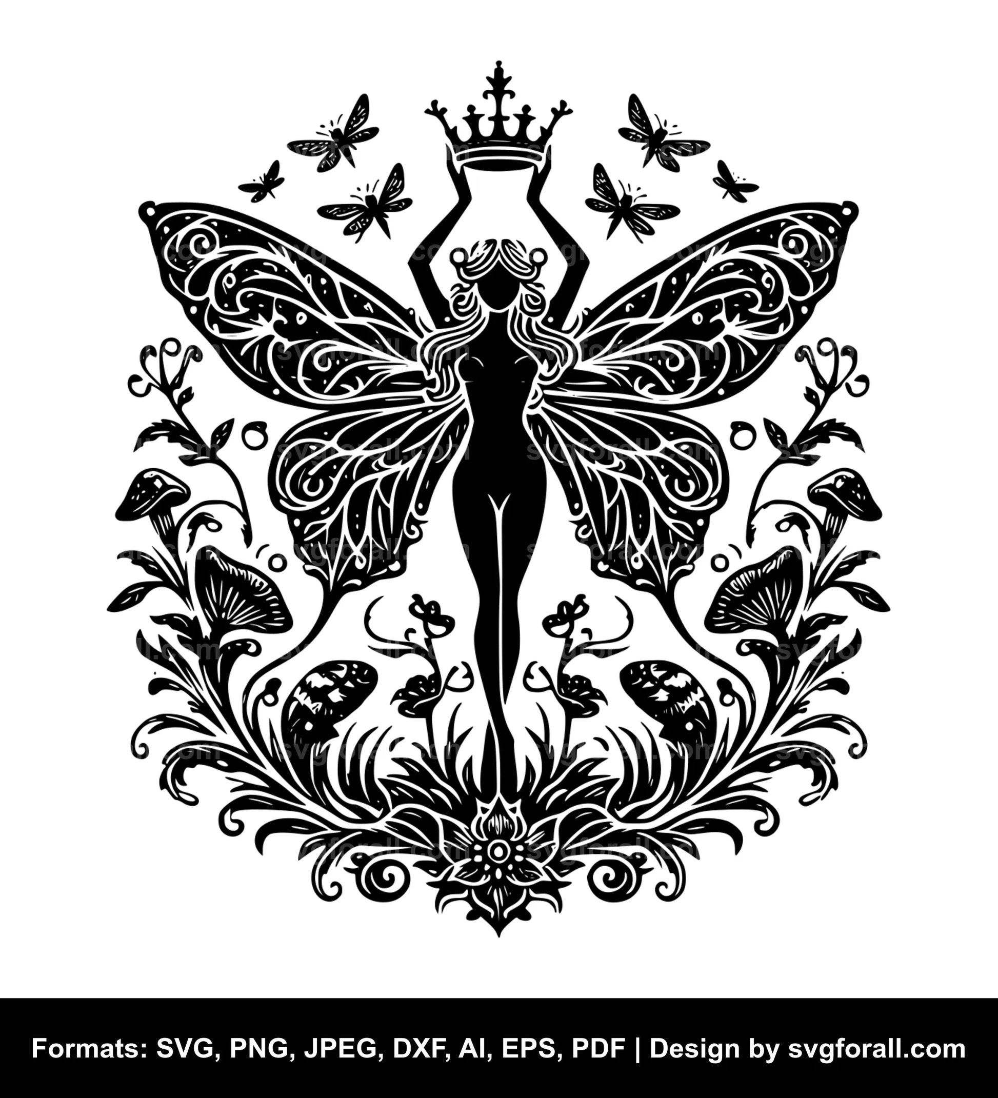 Fairy Black SVG