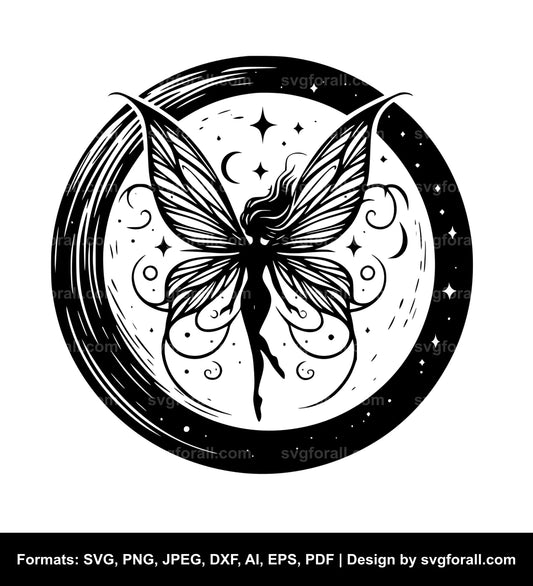 Fairy Moon SVG File