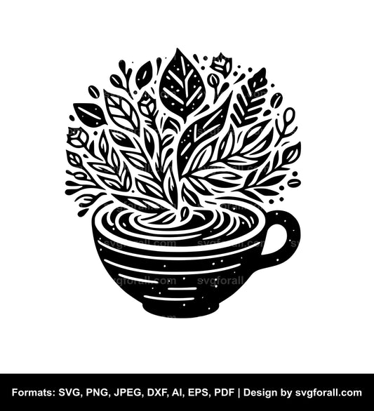 Fall Coffee SVG File