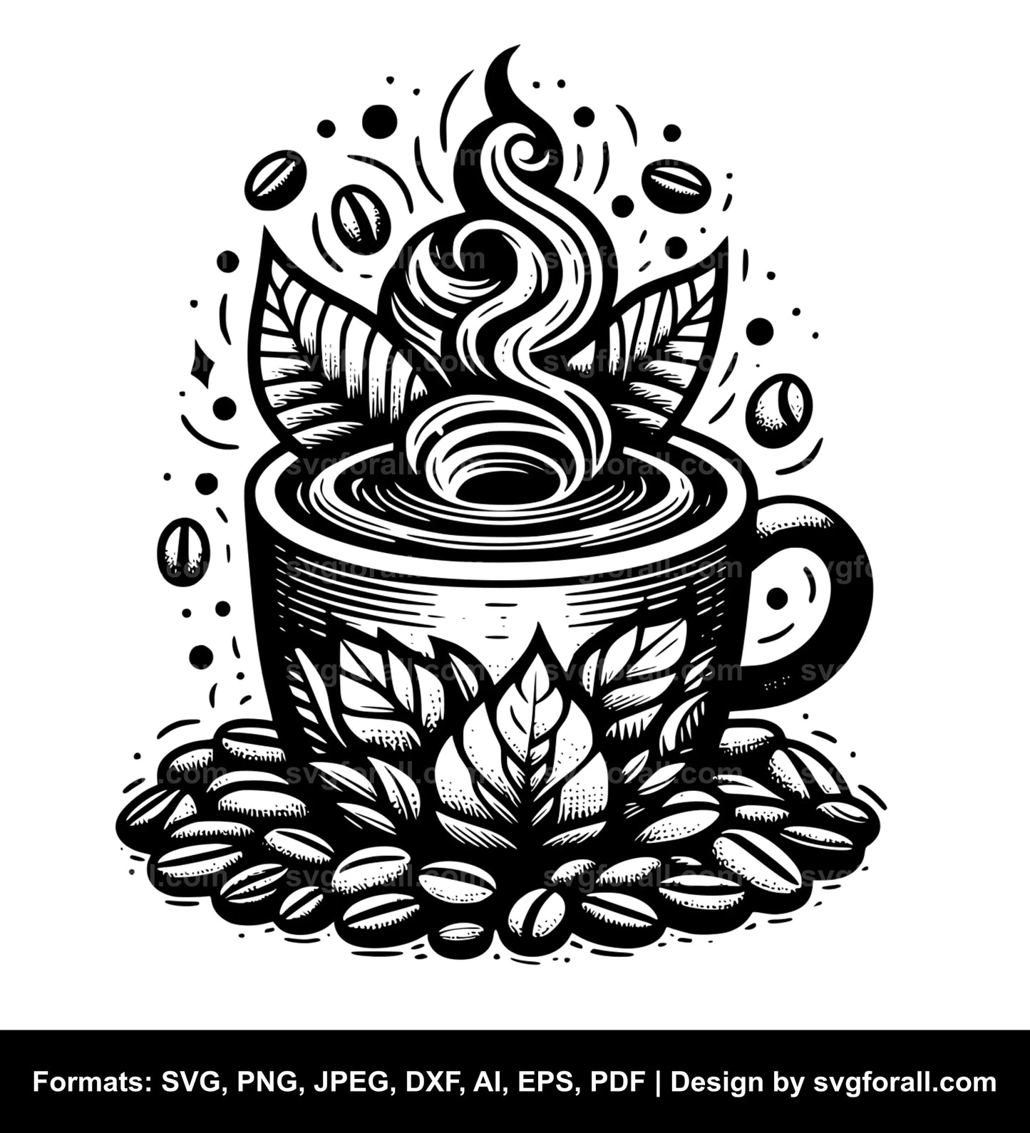 Fall Coffee Vector SVG