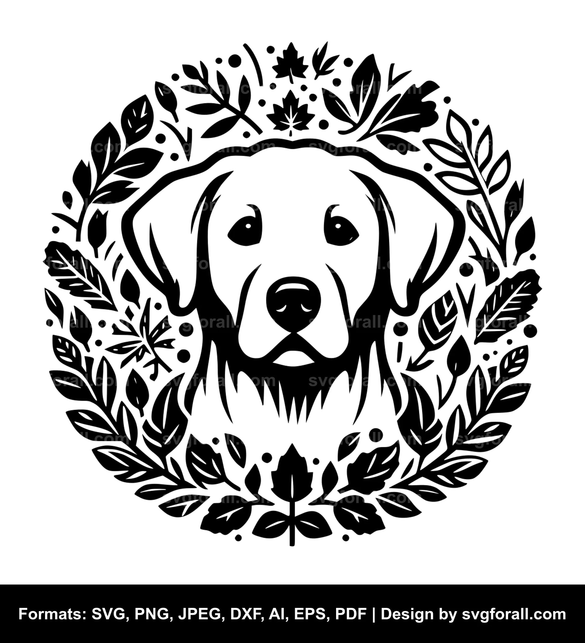 Fall Dog SVG Vector