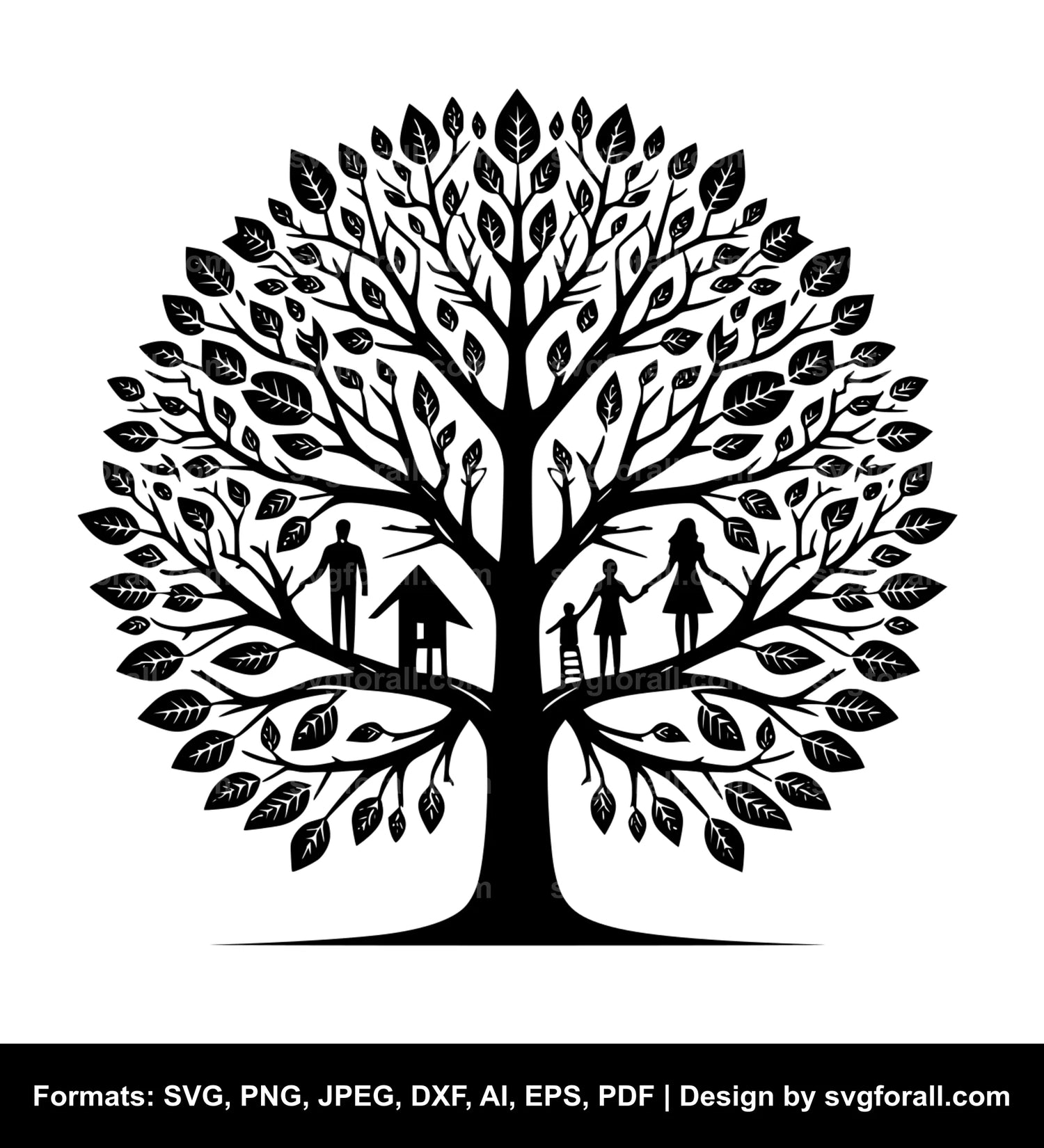 Family Tree Vector SVG