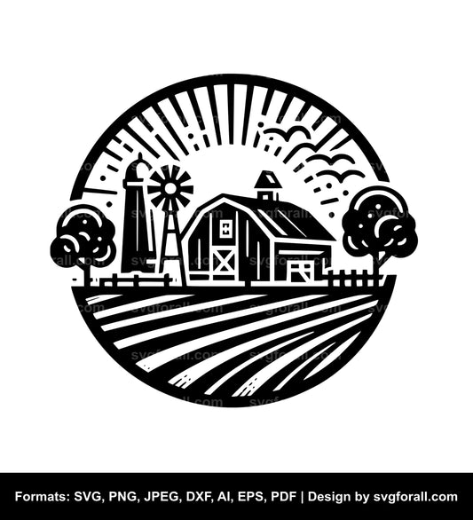 Farm Black SVG