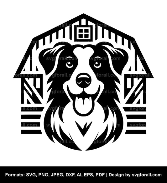 Farm Dog Vector SVG