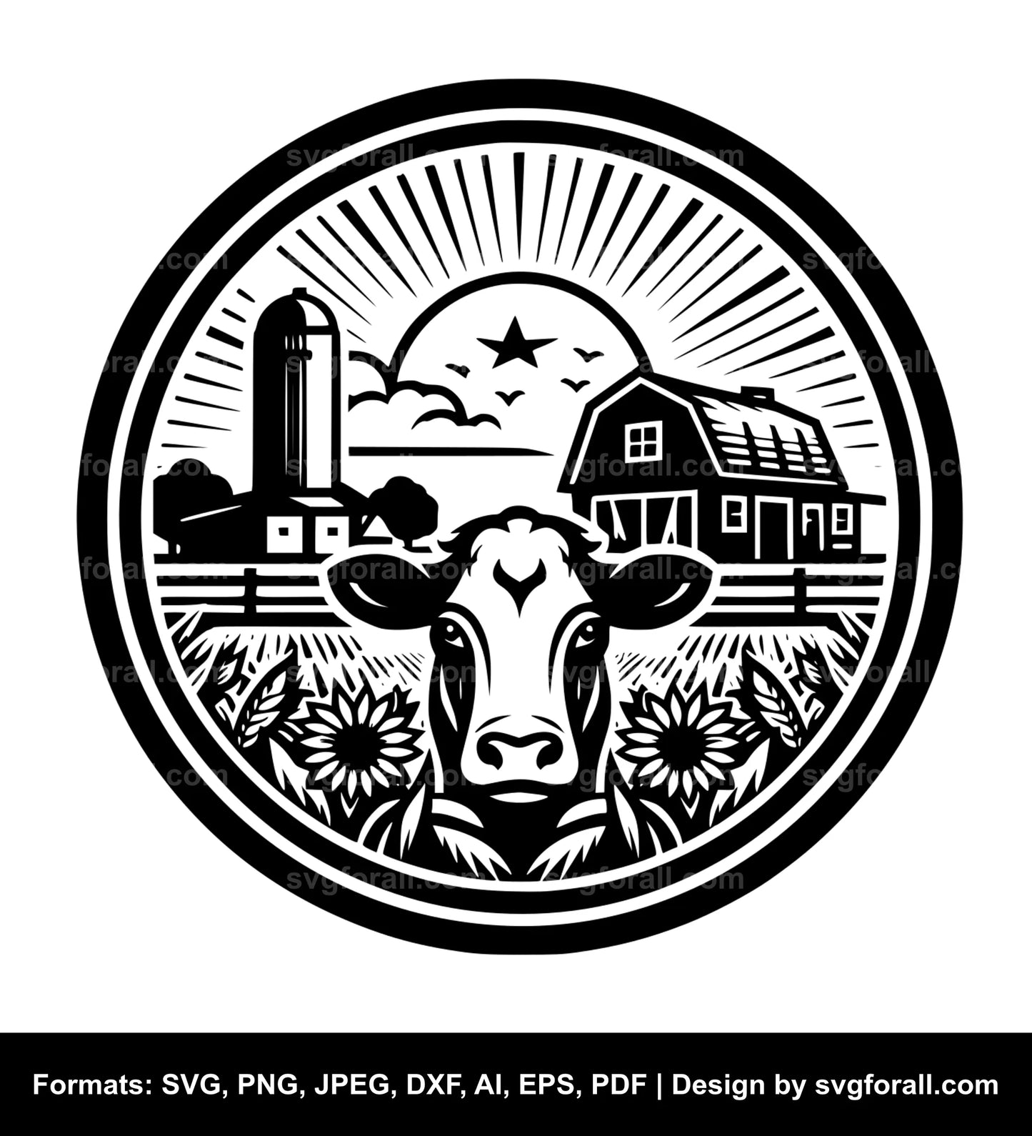 Farm SVG Vector