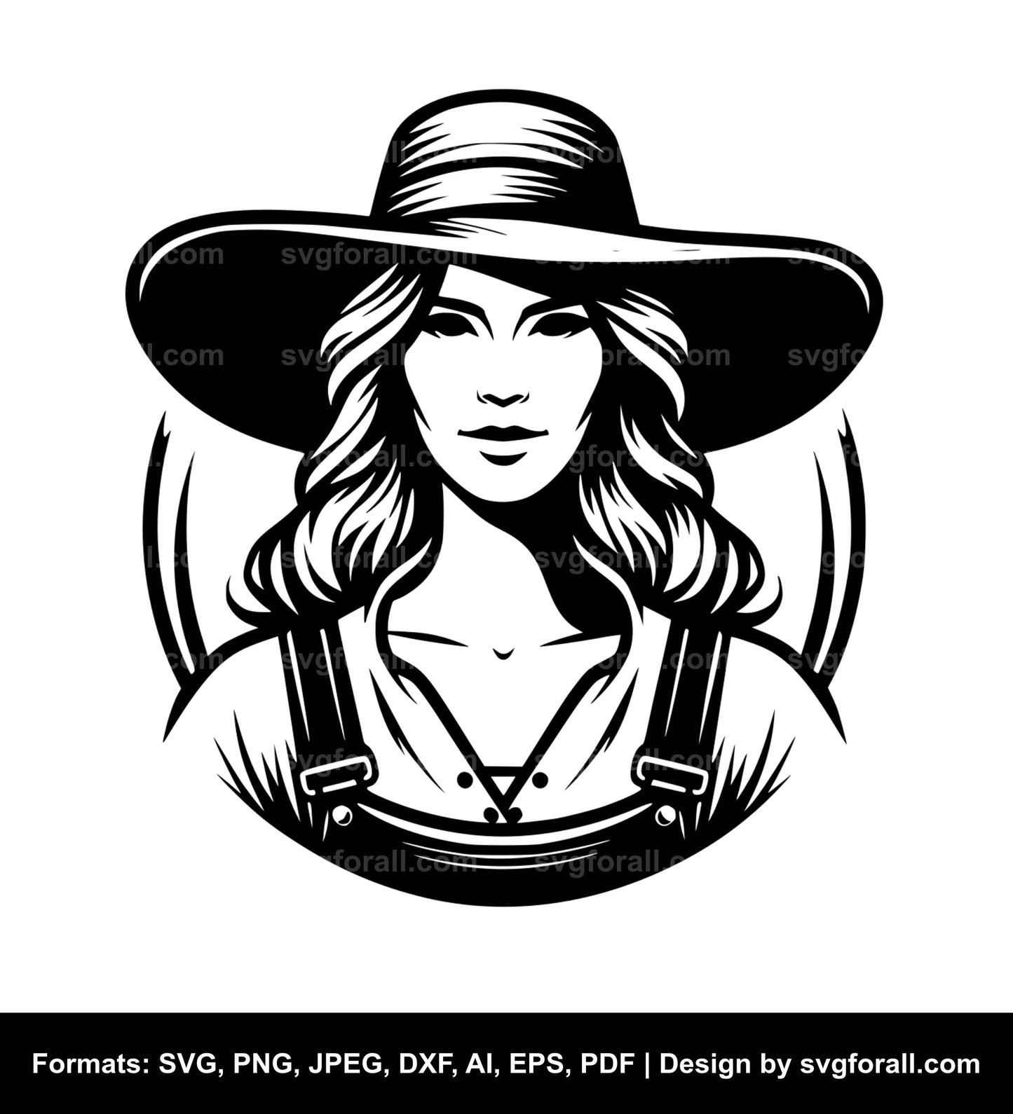 Farmer Black SVG