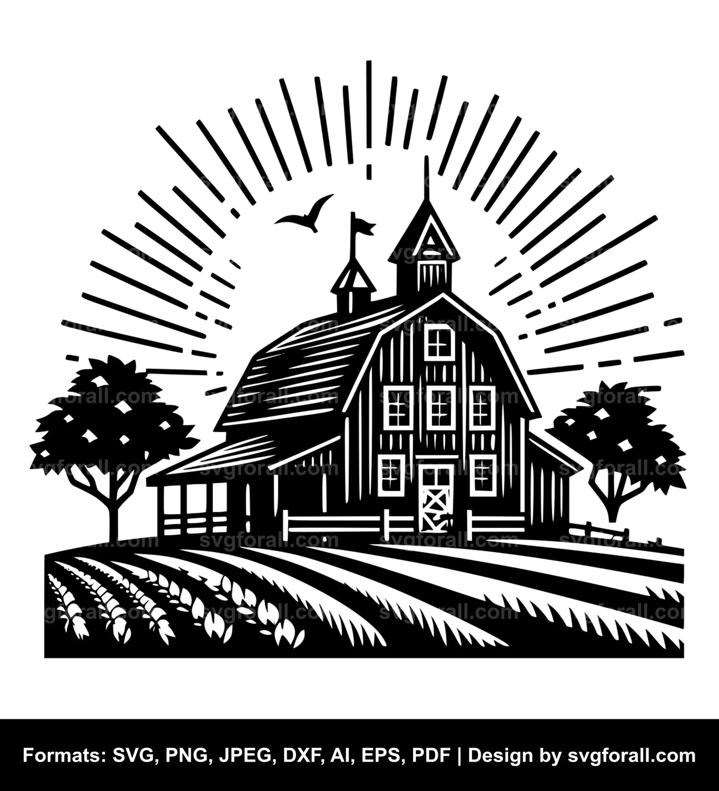 Farmhouse Black SVG PNG