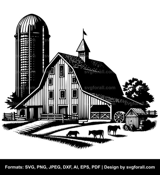 Farmhouse SVG File