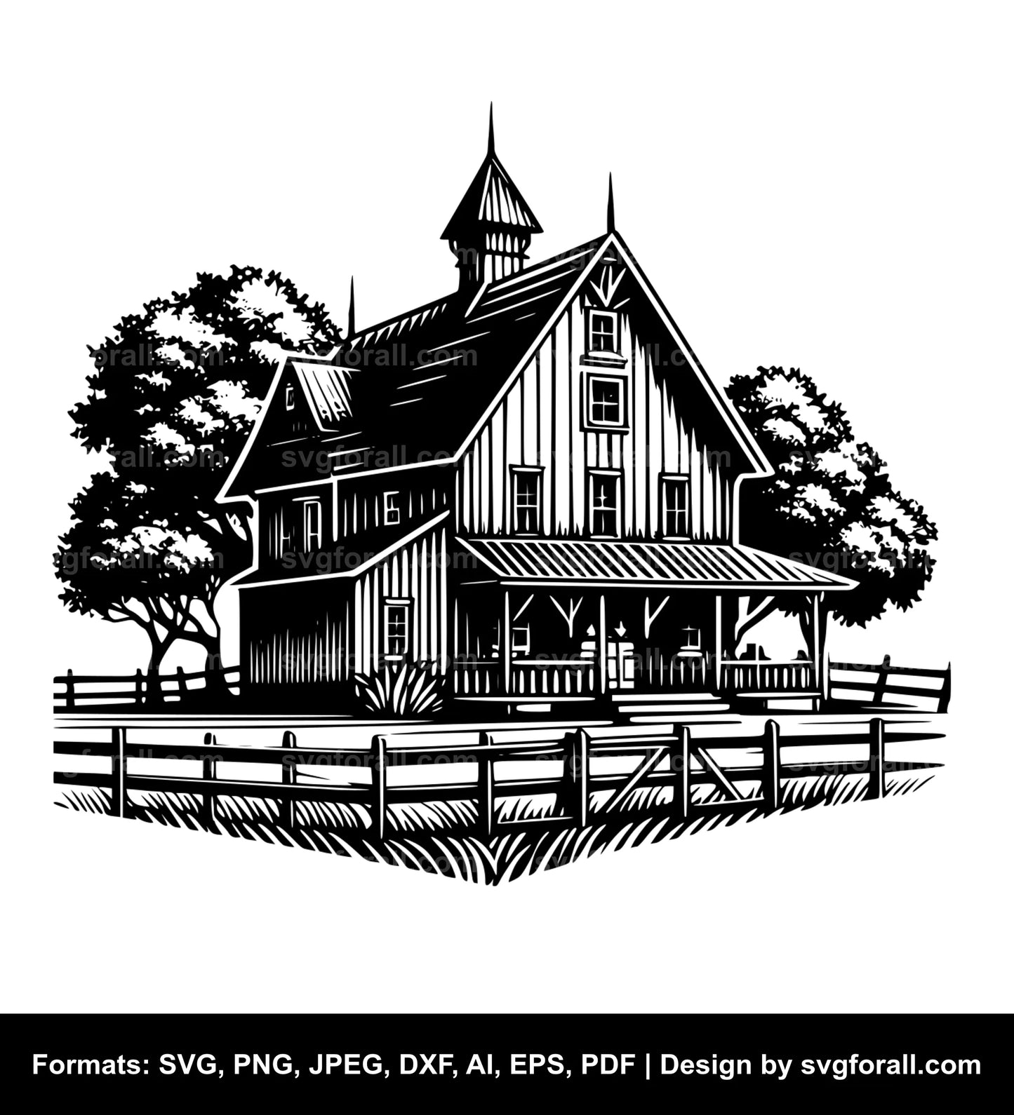 Farmhouse SVG PNG