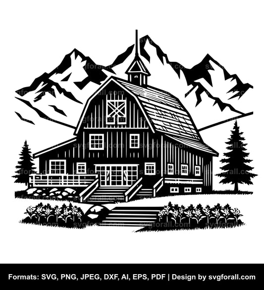 Farmhouse SVG Vector