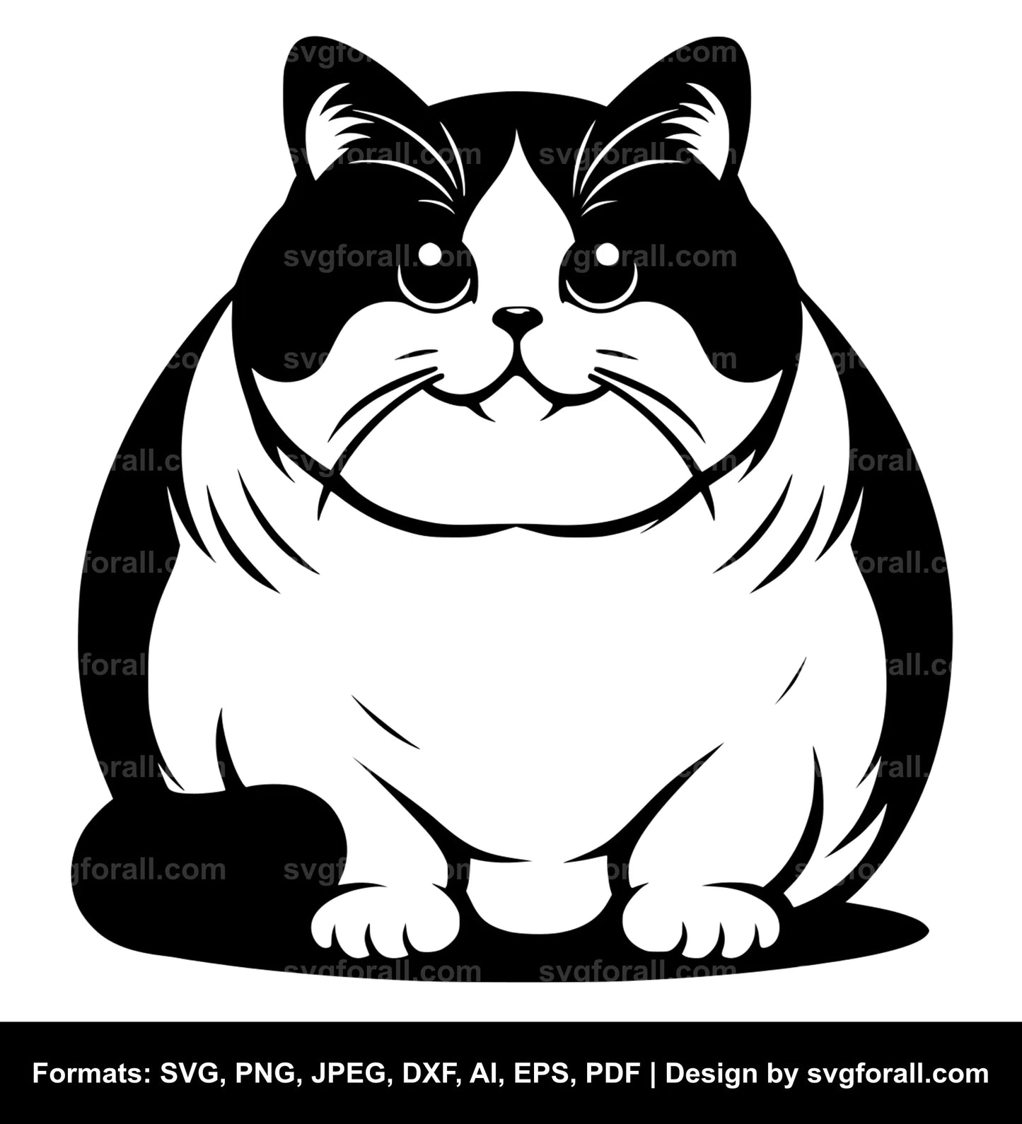 Fat Cat Black SVG