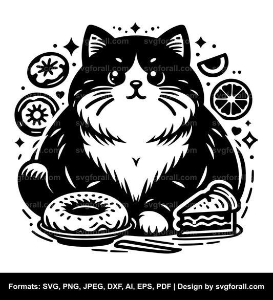 Fat Cat SVG File