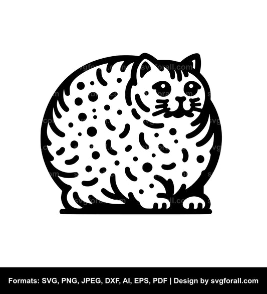 Fat Cat SVG PNG