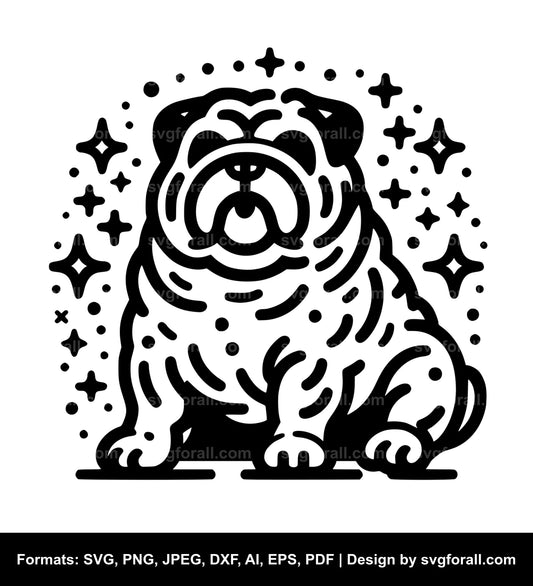 Fat Dog Black SVG