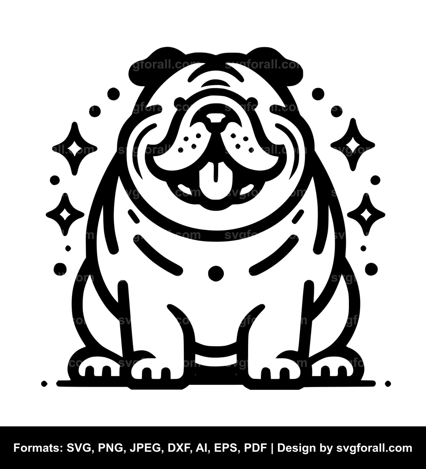 Fat Dog SVG Design