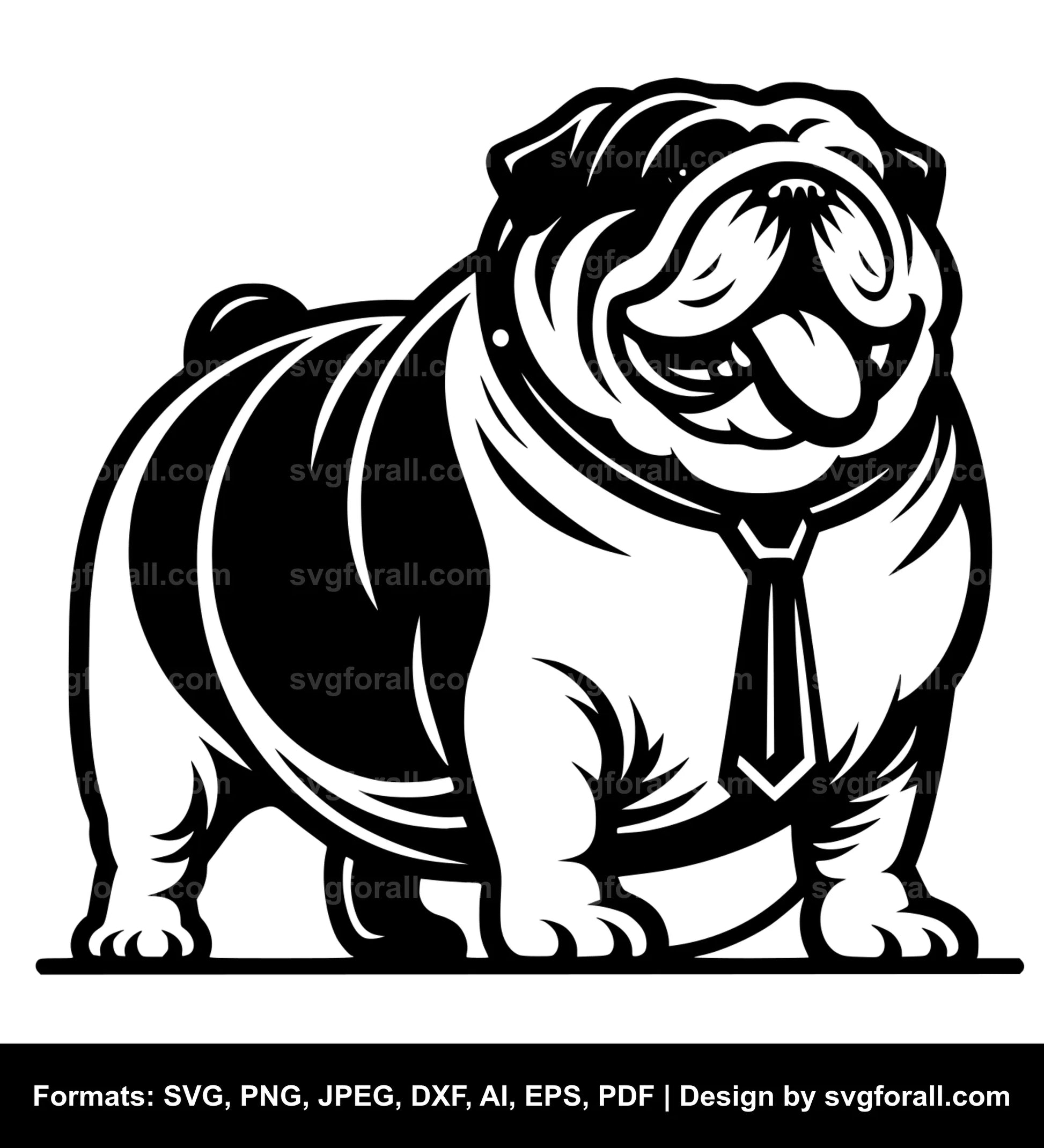 Fat Dog SVG Vector