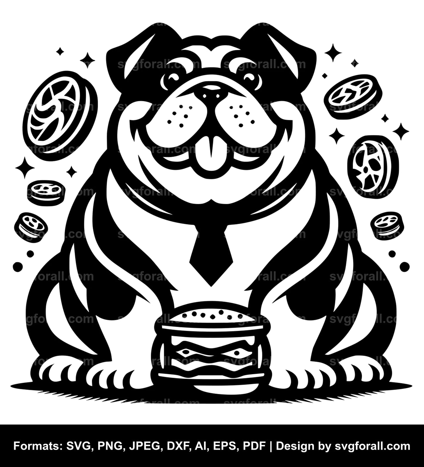 Fat Dog Vector SVG