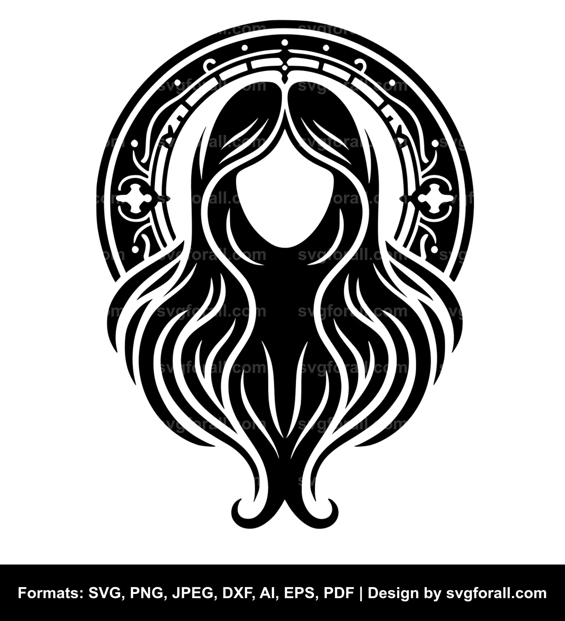 Female Ghost SVG