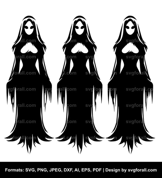 Female Ghost SVG PNG