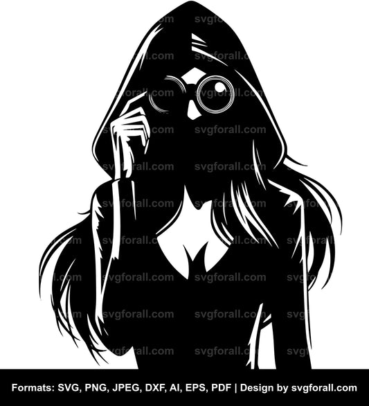 Female Spy SVG PNG