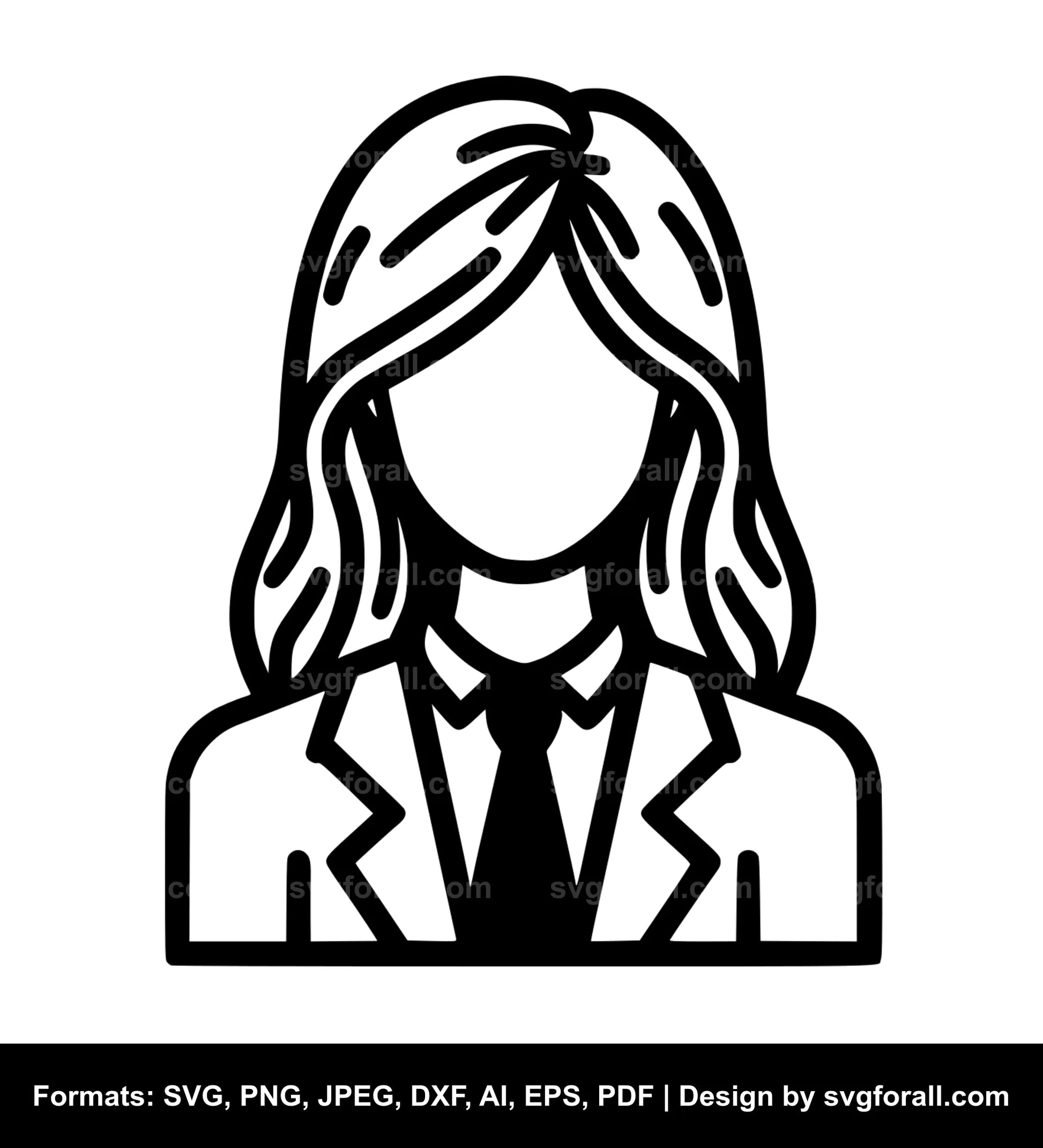 Female Teacher Clipart SVG