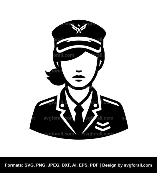 Female Veteran Cricut SVG