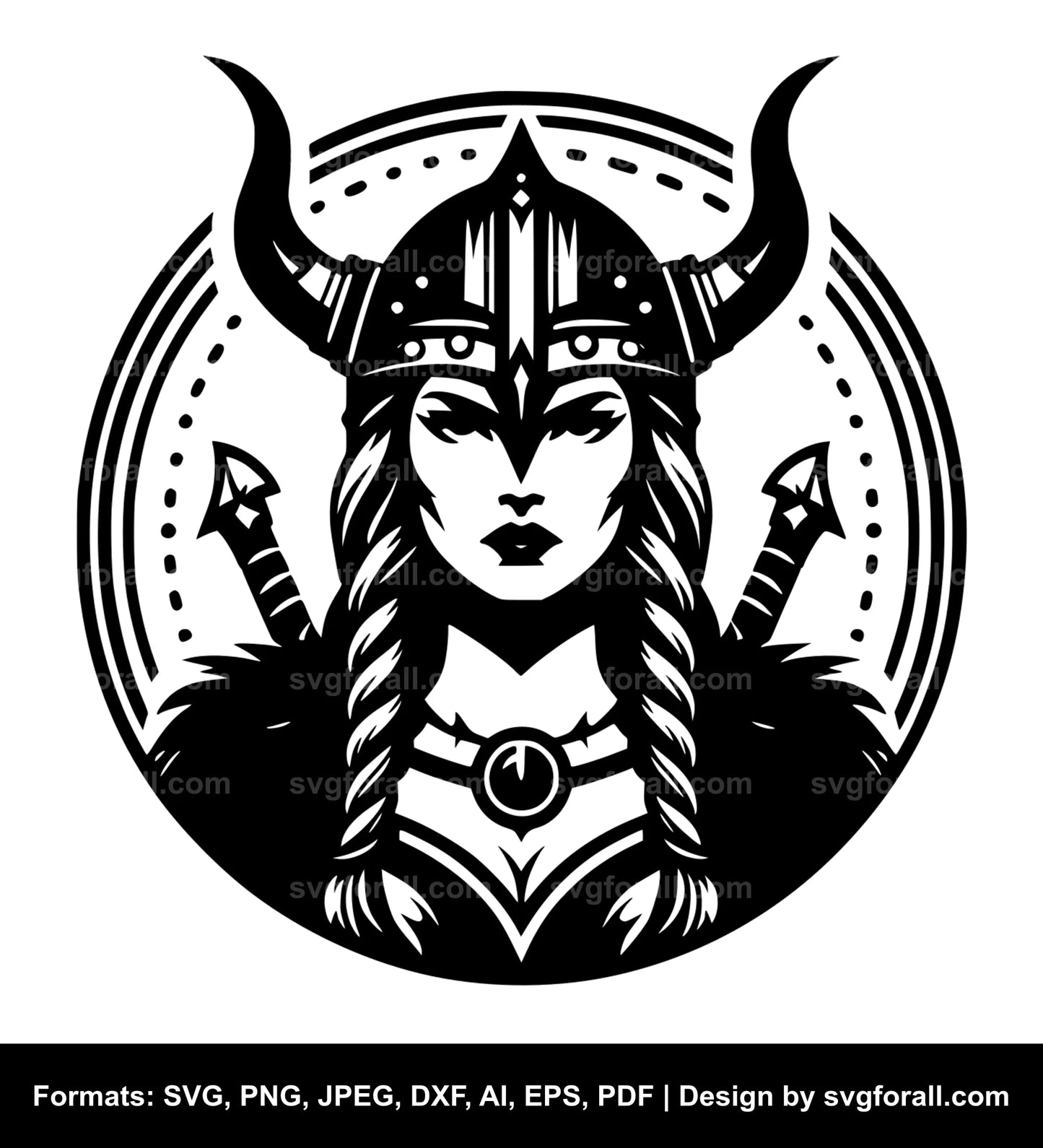 Female Viking SVG