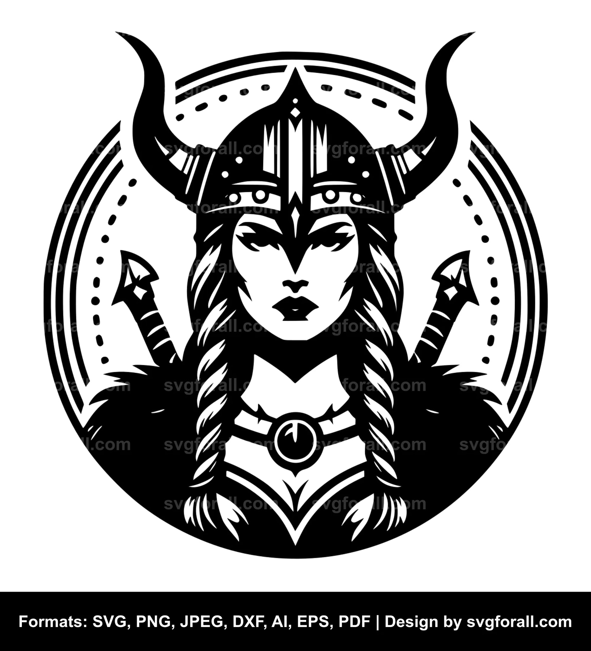 Female Viking SVG