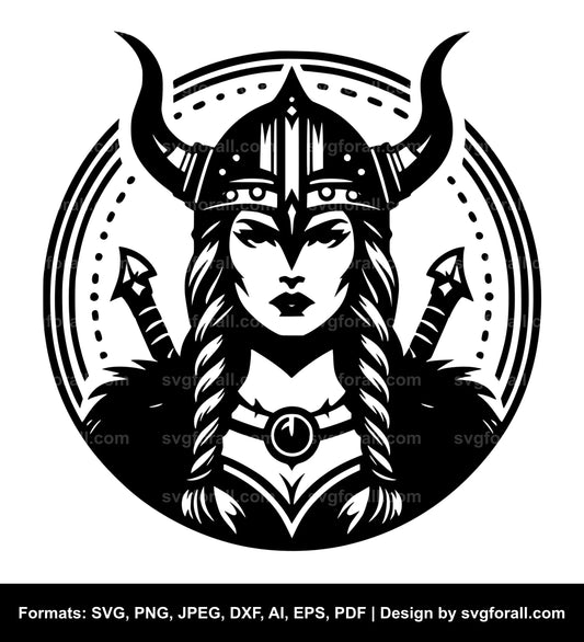 Female Viking SVG