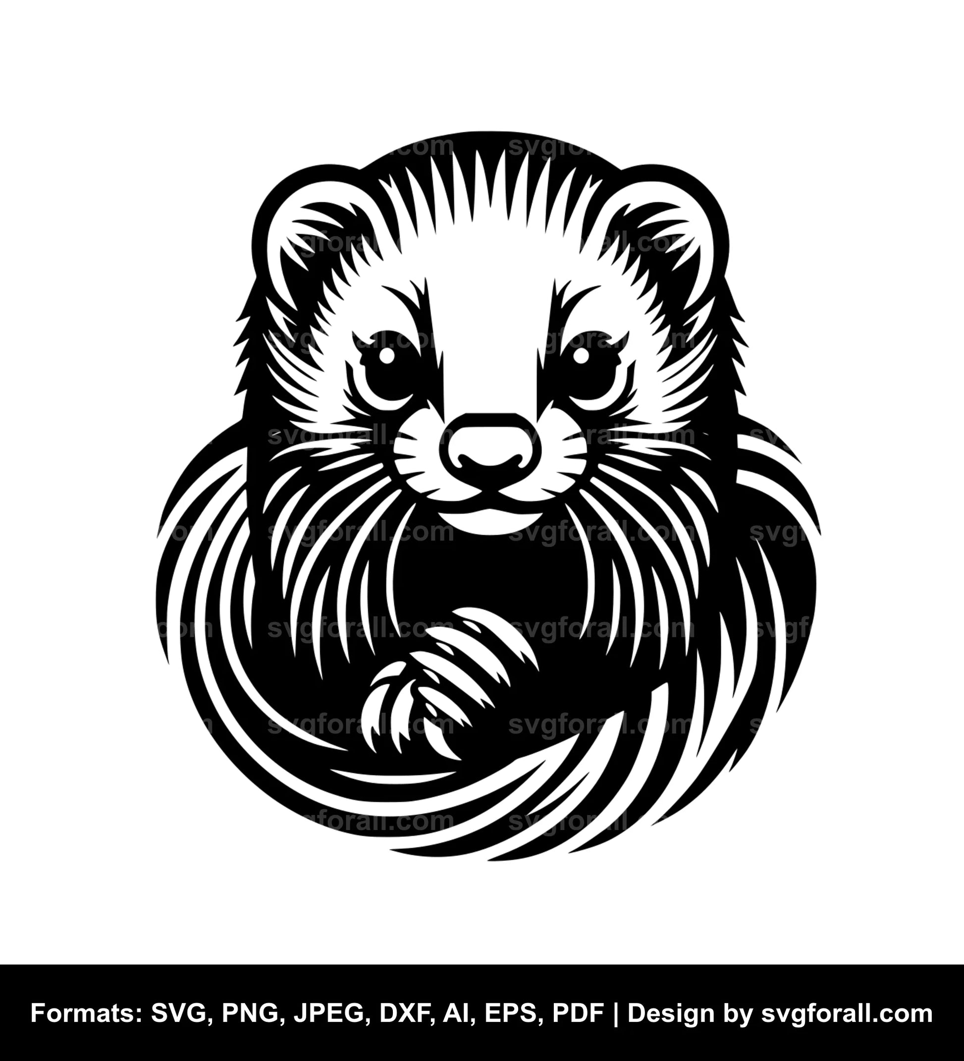 Ferret Black SVG