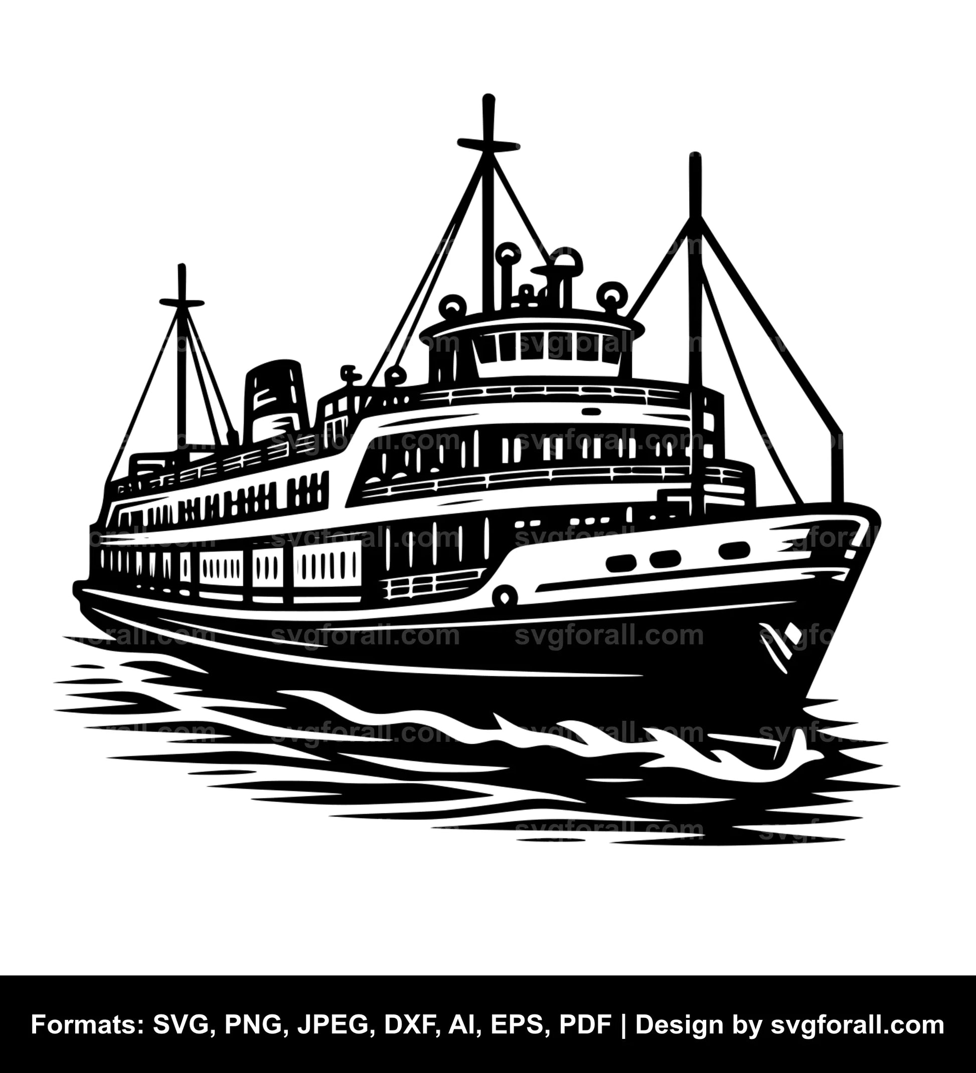 Ferry Boat SVG