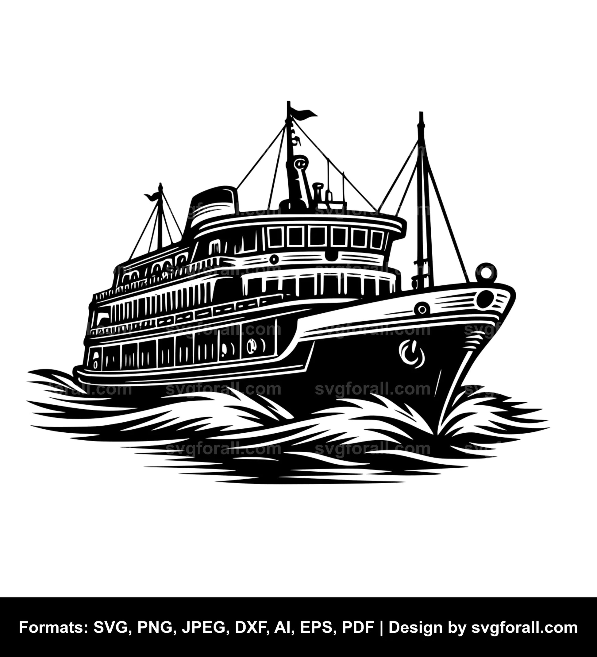 Ferry Boat SVG File