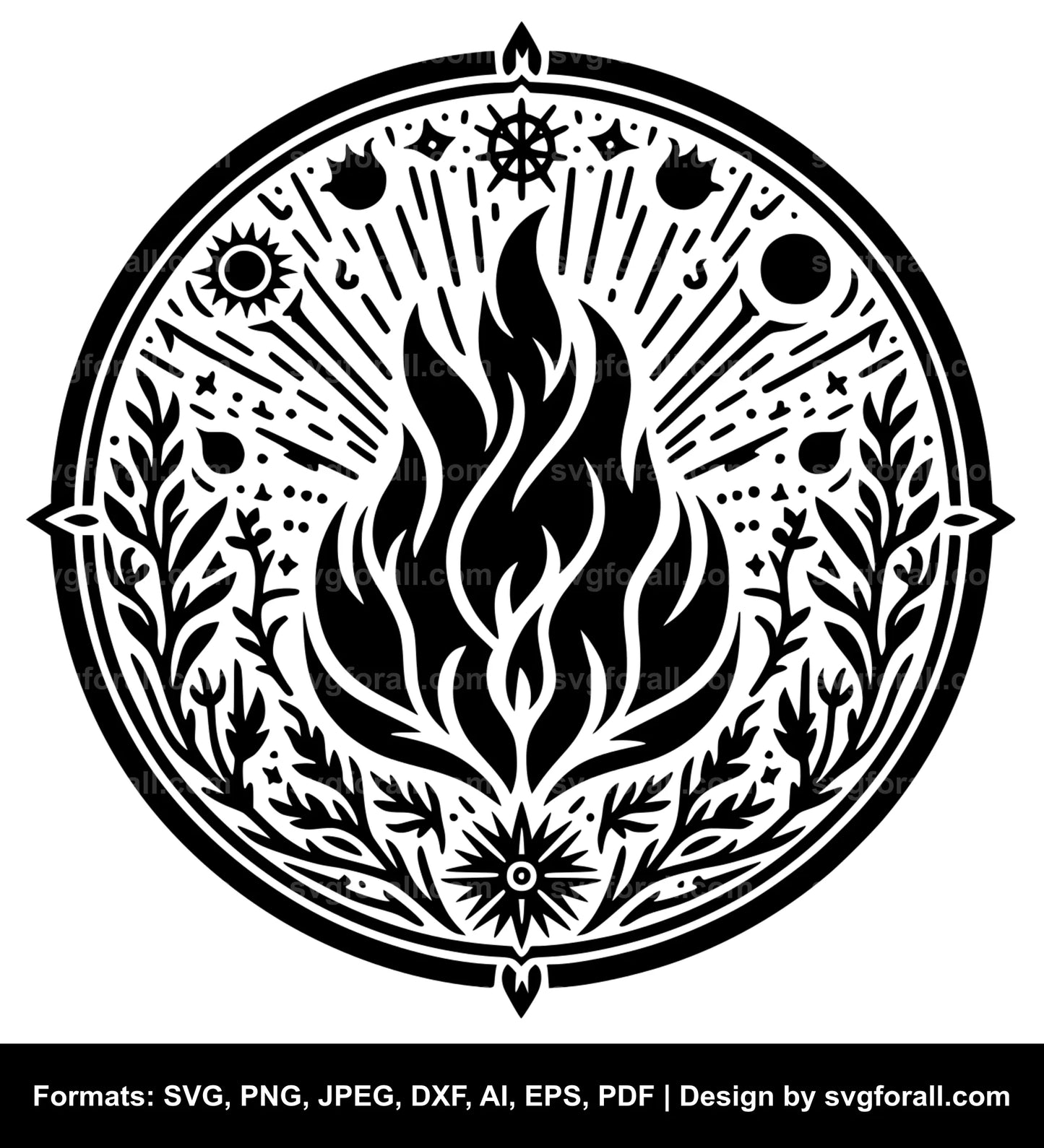 Fire SVG Vector