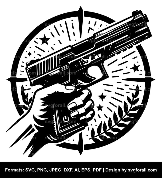 Firearm SVG Vector