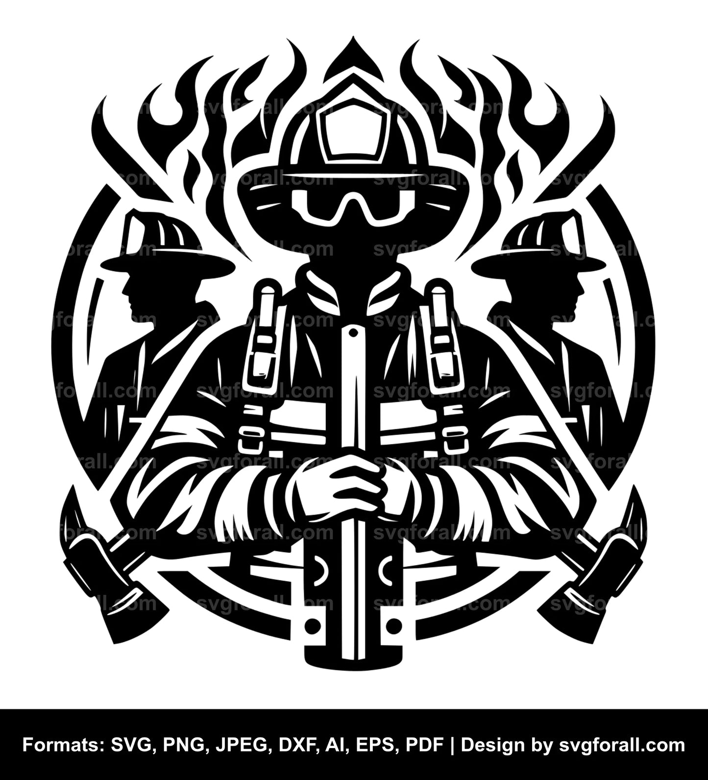 Firefighter SVG PNG