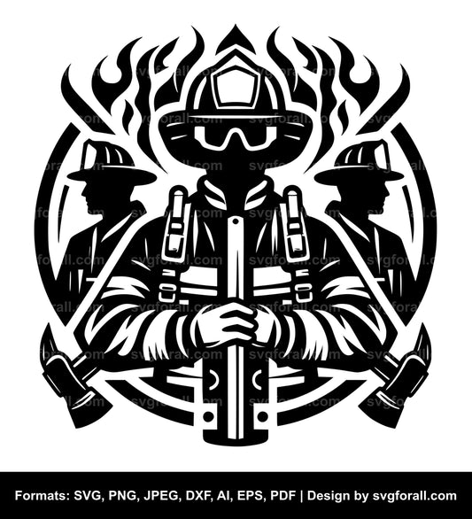 Firefighter SVG PNG