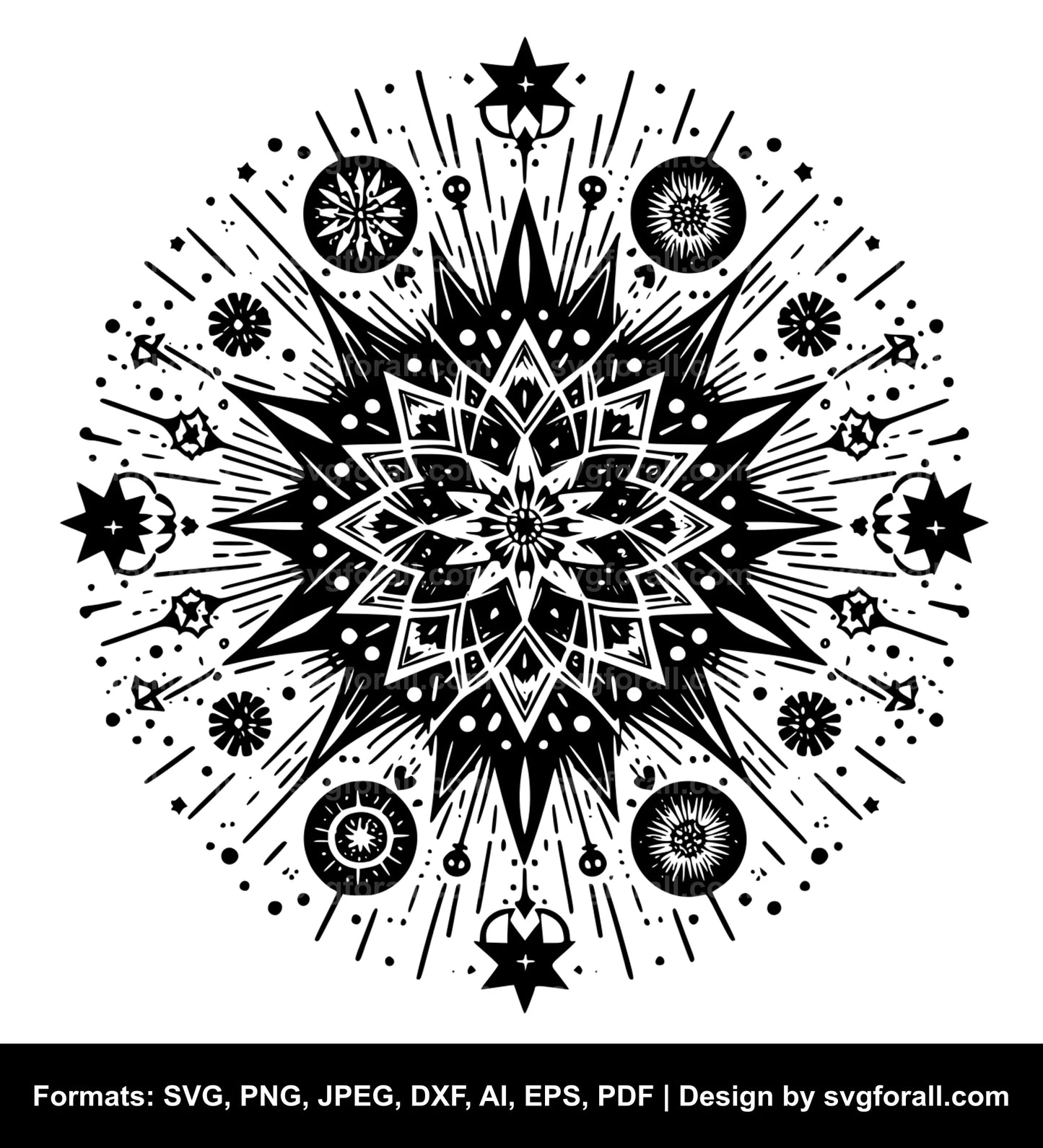 Firework Black SVG