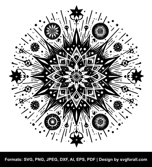 Firework Black SVG