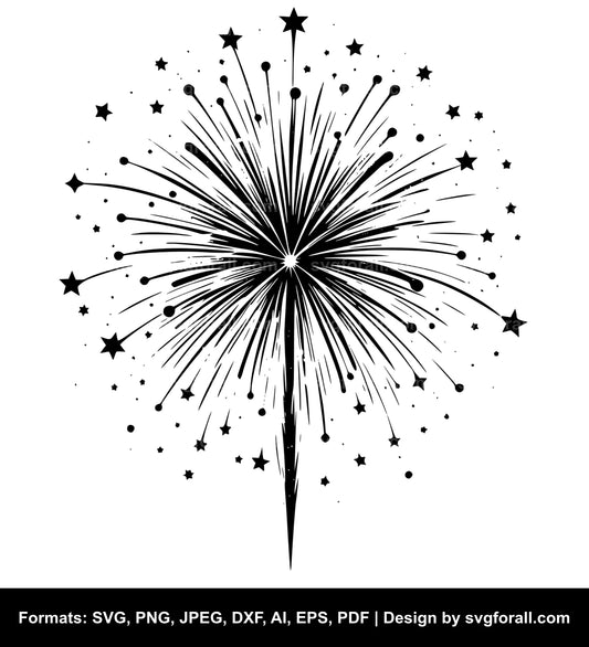 Firework SVG Vector